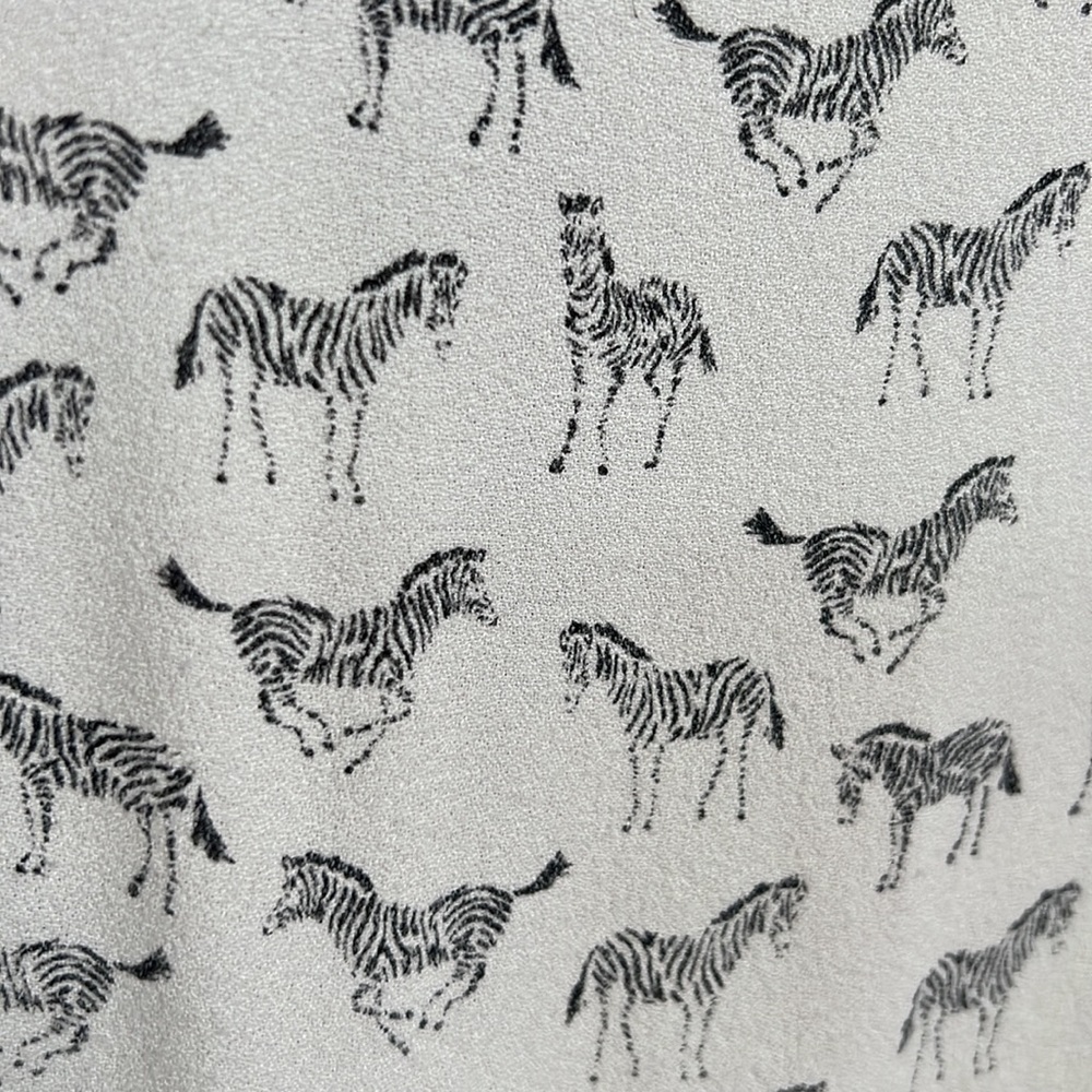 H And M Zebra Print Short Sleeve - image 3